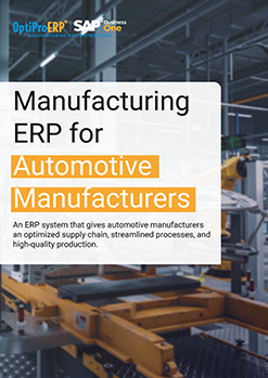 Manufacturing ERP for Automotive Manufacturers